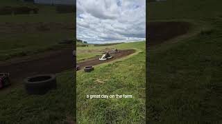 Just a fun day on the farm Karting Karting farming views viralshorts rotax [upl. by Eeliak893]