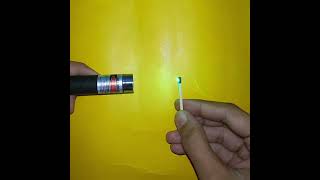 green laser pointer vs match stick shorts shortsvideoviral [upl. by Cutlor]