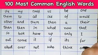 100 Most Common English Words  ELT  Grammar  Vocabulary  Morphology  SemanticsLinguaFranca1 [upl. by Adrahs]