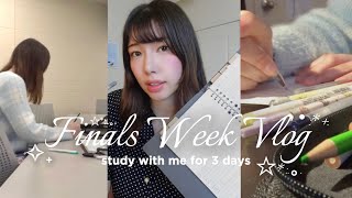 【英vlog】大学生の期末週間📚｡ アメリカの獣医学生の日常 ♡勉強 料理 etc [upl. by Vrablik936]