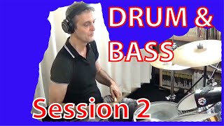 Drum amp Bass improvisation ep2 Tiziano Zanotti amp Claudio Trotta [upl. by Joannes]