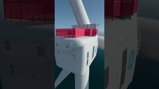 GE most powerful offshore wind turbine HaliadeX 3d animation [upl. by Anavoig]