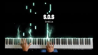 SOS  Indila  David Piano Tutorial [upl. by Alida]