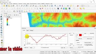 🔴 QGis  Générer le Profil Topographique à partir dun MNTSRTM avec Qgis [upl. by Balf]