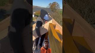 Trusses construction perfect woodworking carpentry carpenter roofing [upl. by Natsyrk]