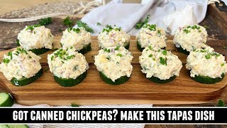 Chickpea Salad Canapés  HEALTHY amp Delicious 10 Minute Recipe [upl. by Arleen645]