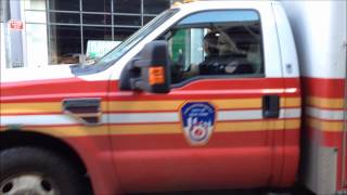 FDNY EMS AMBULANCE STUCK IN TRAFFIC RESPONDING amp GIVES ME A WAVE ON W 41ST ST IN HELLS KITCHEN [upl. by Valtin571]