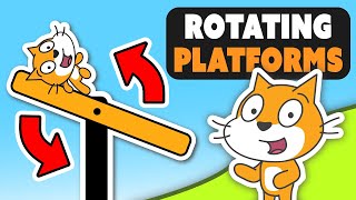 Fun with Rotating Platforms  12 Scratch Platformer Tutorial [upl. by Ng]