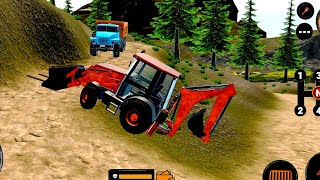 BACKHOE LOADER JCB SIMULATOR  BEST JCB AND TRUCK GAME [upl. by Pierette725]