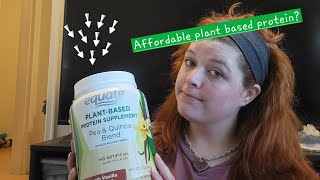 Review Equate Plantbased protein powder Good affordable option [upl. by Cowles]