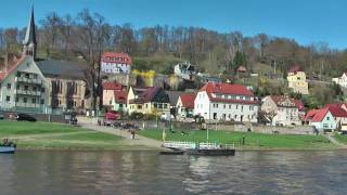 Mit dem Dampfer auf der Elbe von Pirna nach Bad Schandau [upl. by Ervin]