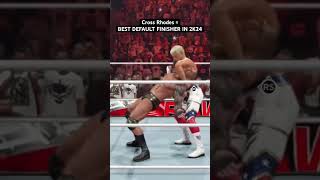 CROSS RHODES  BEST DEFAULT FINISHER IN 2K24 wwe2k24 [upl. by Kimmy]