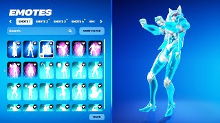 KATT SKIN SHOWCASE WITH ALL FORTNITE DANCES amp NEW EMOTES [upl. by Noman477]