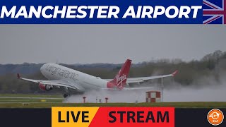 🔴  Manchester Airport LIVE  Tues 23th Jan 24  Raining and windy day [upl. by Mchugh172]