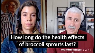 How long do the health effects of broccoli sprouts last  Jed Fahey [upl. by Buchbinder]