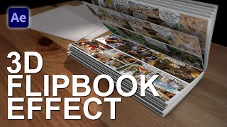 Make a 3D Flip Book Effect  After Effects [upl. by Dever]