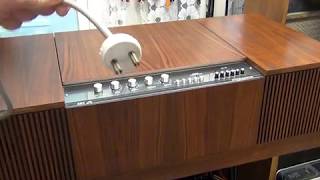 HMV 2412 Stereomaster radiogram overhaul Pt1  BSR turntable [upl. by Aisauqal871]