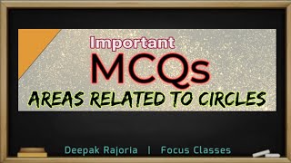 Areas Related to Circles class 10 MCQ [upl. by Nuawtna266]