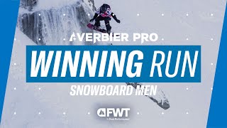 Victor De Le Rue I Snowboard Men Winning Run I 2024 Verbier Pro [upl. by Sualokin]