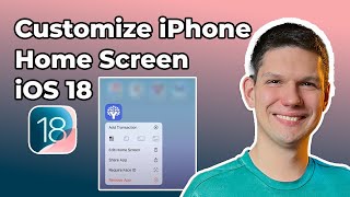 How To Customize iPhone Home Screen iOS 18 [upl. by Jerrilee]