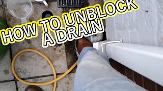 HOW TO UNBLOCK A DRAIN WITHOUT SPENDING MONEY [upl. by Thurnau429]