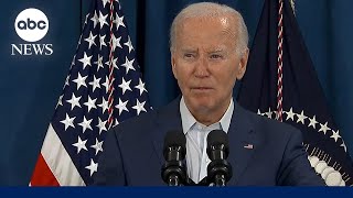 LIVE Pres Biden delivers statement following possible assassination attempt on Donald Trump [upl. by Enihpled]