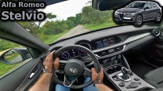 2024 Alfa Romeo Stelvio 22 JTD 16V Q4  POV driving [upl. by Riada]