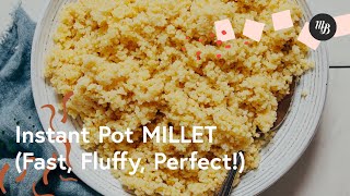 Instant Pot Millet Fast Fluffy Perfect  Minimalist Baker Recipes [upl. by Aened]