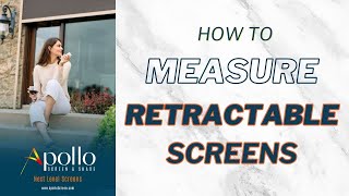 How to Measure a Front Door for a Retractable Screen [upl. by Llemor]