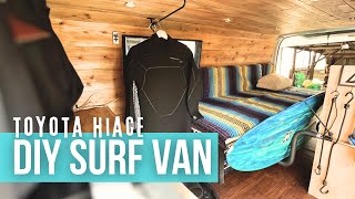 I RENOVATED MY TOYOTA HIACE INTO THE PERFECT SURF CAMPER VANLIFE JAPAN Van Tour in Miyazaki [upl. by Nilek987]