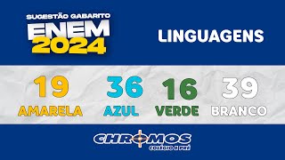 Gabarito ENEM 2024 CHROMOS  Prova Amarela Questão 19  Linguagens e Códigos [upl. by Tigram]