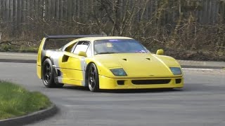 Cars in Alderley edge March 9th F40gt2 F12 NLARGO DelorianDB24 X3 purosangue X2 huracan STO [upl. by Wahlstrom]