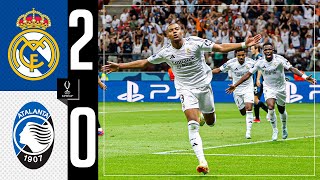 HIGHLIGHTS  Real Madrid 20 Atalanta  UEFA Super Cup 2024 [upl. by Beauregard236]