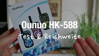 OUNUO HK588 Walkie Talkie Kinder Test amp Reichweite [upl. by Simetra]