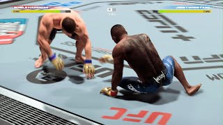 What a fight🔥 adesanya vs Du plessis UFC5 gameplay highlights [upl. by Ahab]