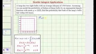 Double Integrals  Find a Probability Using the Exponential Density Function [upl. by Darsey]