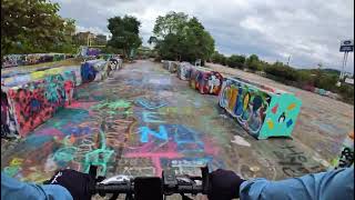 Bike across Monongahela River twice Smithfield St Bridge to South Side ride trail then Hot Metal [upl. by Alekram]