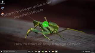 Windows 10 Home  How to Start or Stop Storage Service [upl. by Doowyah91]