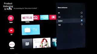 TCL C715 Android TV Sound Menu Settings [upl. by Nahij134]