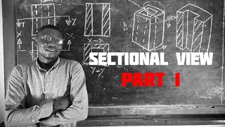 SECTIONAL VIEW 1 in  Technical drawing  Engineering drawing [upl. by Buckley]