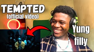 Yung Filly  Tempted Official Video Reaction video [upl. by Ecidna580]