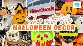 HALLOWEEN DECOR SHOP WITH ME HOMEGOODS TJ MAXX DOLLAR TREE [upl. by Aicerg]