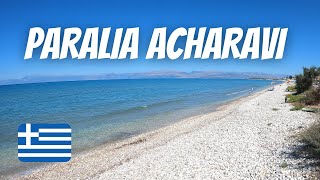 Paralia Acharavi beach walk  Corfu  2021 [upl. by Hacim]