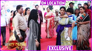 Mangal Lakshmi On Location Mangal Ne Bacchyai Dhruv Ki Jaan Parents Ne Kaha Mangal Ko Hero [upl. by Anear897]