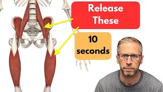 Psoas and Hip Flexor Release in 10 Seconds Neurosensory Activity Works Fast [upl. by Fayth]