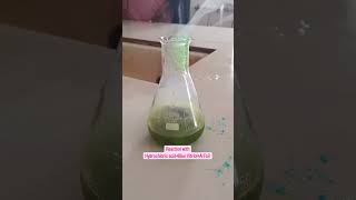 Reaction with hydrochloric acid blue vitriol Al foil chemistry [upl. by Analle333]