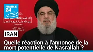 Quelle réaction en Iran à lannonce dIsrael davoir tué le chef du Hezbollah  • FRANCE 24 [upl. by Eedissac]