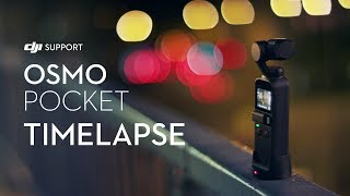 How to Shoot Timelapse Videos with Osmo Pocket [upl. by Ardnassela436]