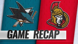 Six different Senators score in 62 rout of Sharks [upl. by Kayne]