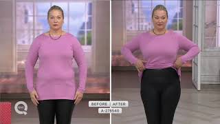 Spanx Faux Leather Leggings on QVC [upl. by Erdrich635]